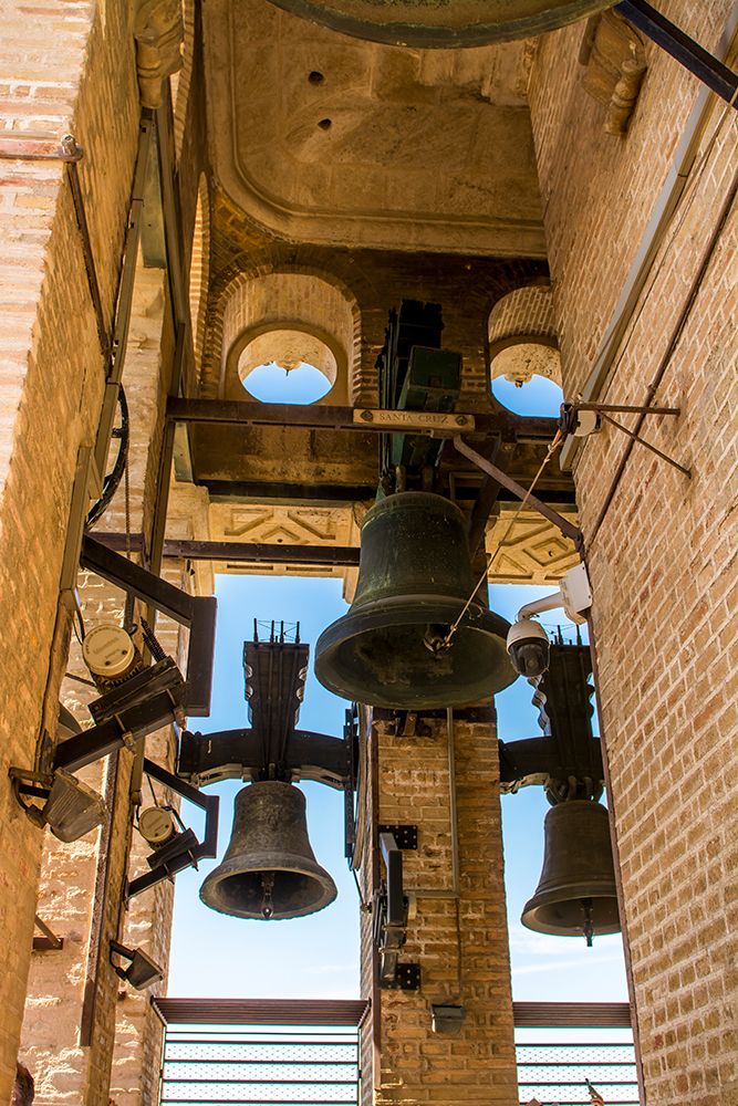 Bells at the Catedral de Sevilla (Seville Cathedral), UNESCO Site, Seville, Andalusia, Spain.